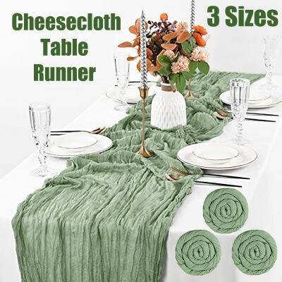 hotx【DT】 20/10 Pcs Cheesecloth Table Cotton Gauze Boho Tablecloth for Wedding