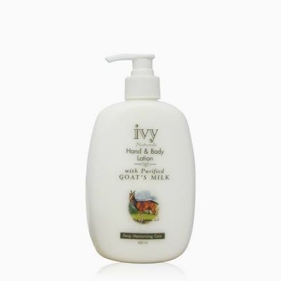 Ivy Naturale Moist 24 Hand & Body Lotion With Goat’s Milk ไอวี่ โลชั่นนมแพะ 450 มล.