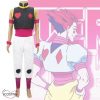 Anime HUNTER X HUNTER Hisoka Cosplay Costume Full Set Suit Unisex Phantom Troupe Cos Uniform Halloween Cosplay Outfits