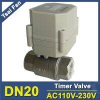 วาล์วไฟฟ้า Ac110v 230 3/4 Bsp /Npt สำหรับท่อระบายน้ำชลประทานในสวนปั๊มลมระบบควบคุมอัตโนมัติน้ำ