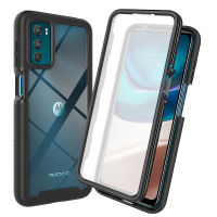 Motorola Moto G42 Case, Built-in Screen Protector Full Body Rugged Shockproof Case Cover for Motorola Moto G42