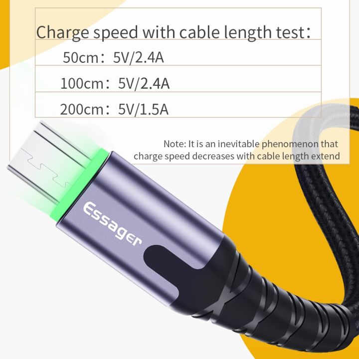 a-lovable-essagermicro-usbfor-xiaomiandroid-3acharging-data-wire-cord-microusb-chargerphone-cable3m