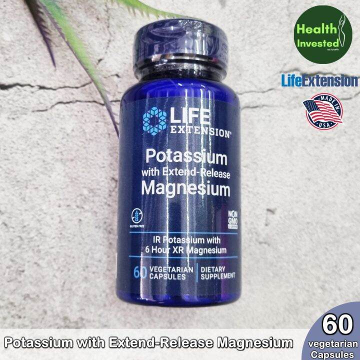 Potassium With Extend-Release Magnesium 60 Vegetarian Capsules ...