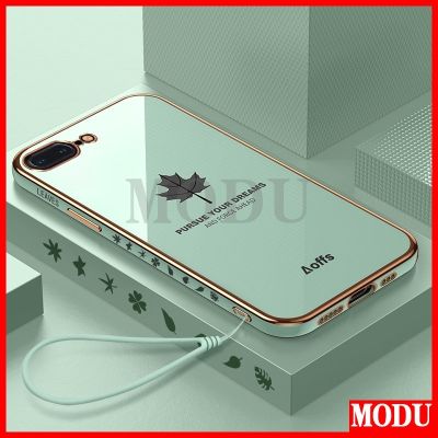 Modu 2 1 เคสโทรศัพท์มือถือแบบนิ่ม ลายใบเมเปิ้ล สําหรับ iPhone 6 6s 7 8 6Plus 6sPlus 7Plus 8Plus 2020