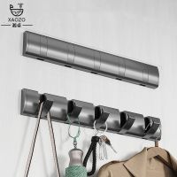 【YF】 Behind the  Door Luxurious Clothes Hooks in Bathroom Hang on Wall and Hide Folding