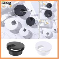 GEORG 35/50mm เป็นระเบียบ สำนักงาน ออแกไนเซอร์ สายหัวเข็มขัด Grommet คอมพิวเตอร์ ตัวยึดสายเคเบิลโต๊ะโต๊ะ Line Box ฝาครอบรูลวด