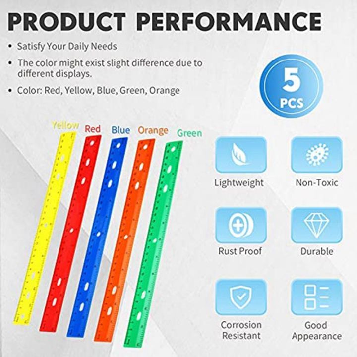 5pcs-color-ruler-5-kinds-of-color-measuring-tools-straight-plastic-ruler-for-childrens-school-office-supplies