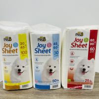 แผ่นรองฉี่อนามัยสำหรับสัตว์เลี้ยง Pet8 Joy Sheet Size 30*45 cm/100pcs. , 45X60cm พร้อมส่ง