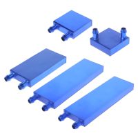 อลูมิเนียม Water Cooling Block Liquid Water Cooler Heat Sink System สำหรับ PC หม้อน้ำคอมพิวเตอร์ Endothermic Head Blue