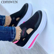 CDFHWUN Giày Thể Thao Nữ Giày Thể Thao Thường Ngày Dệt Kim Thoáng Khí Cỡ