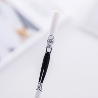 เครื่องเขียนเกาหลีน่ารักมินิมัลลิสต์มือวาดตัวละครเจลปากกาปากกาปากกาสีดำ