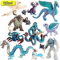 New Mythical Animal Model Dragon Figurines Ice Devil Ocean Octopus Monster Phoenix Action Figure Childrens Collection Toy Gifts