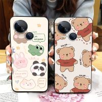 Anti-knock Durable Phone Case For Tecno Spark10 5G/Ki8 Cartoon Soft Case TPU armor case Frosted Back Cover Original New