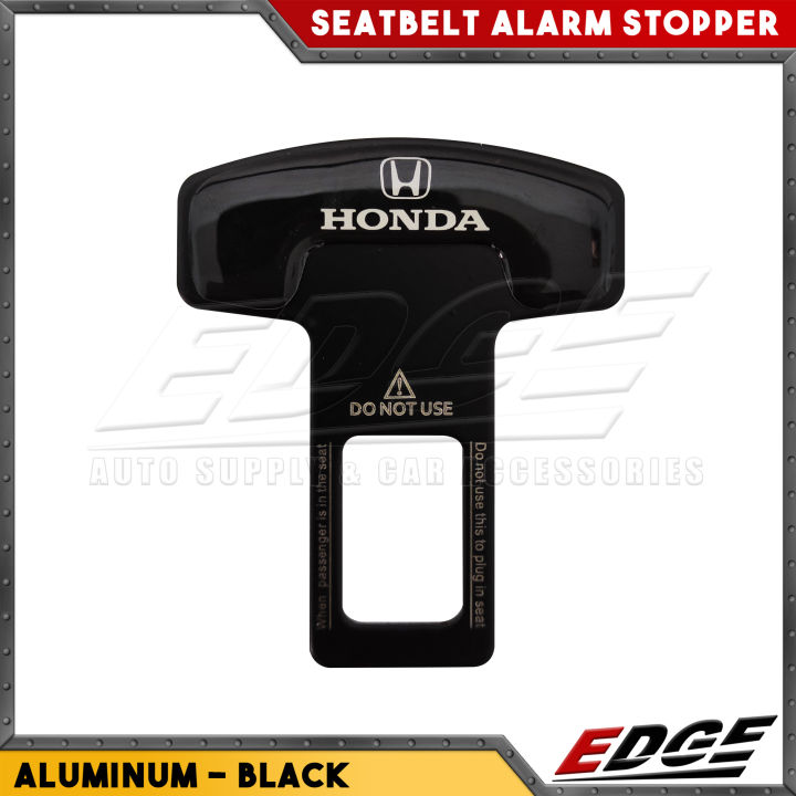 Seatbelt Alarm Stopper - HONDA - Black - 1pc // car seat belt alarm  canceller buckle universal safety beep sound remover stop auto accessories