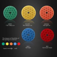 5/25 Pieces 6 Inch 150mm Polishing Pad Buffing Pad Sponge Kit Sets for Car Polisher Buffer