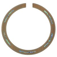 KAISH Acoustic Guitar Soundhole Sapelli Rosette with Abalone Shell Inlay 110mm*12mm*0.8mm