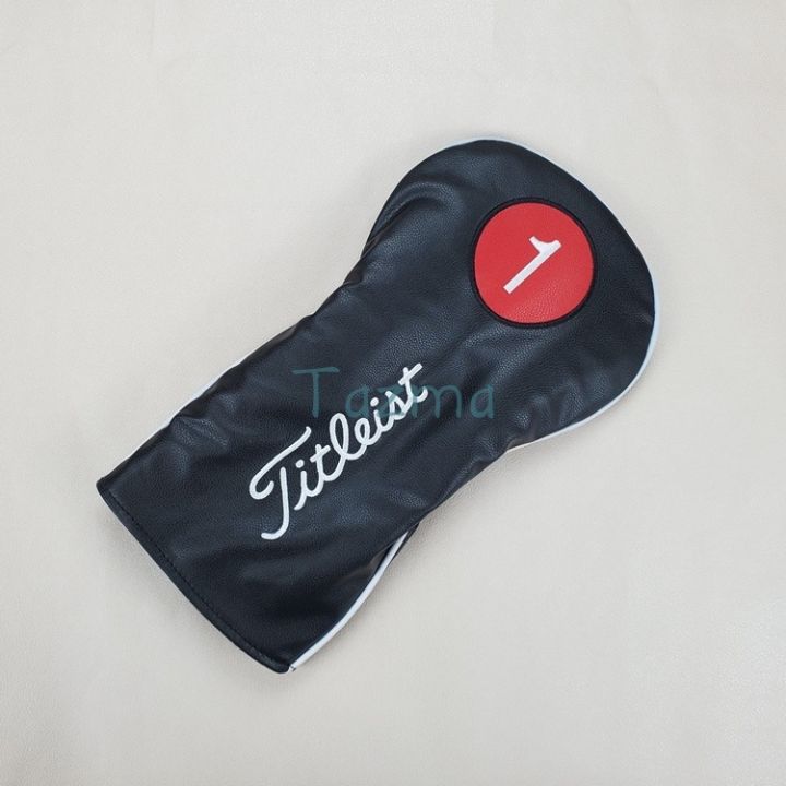 titleist-branded-golf-club-driver-fairway-woods-headcover-letter-number-embroidery-sports-golf-club-accessories-equipment