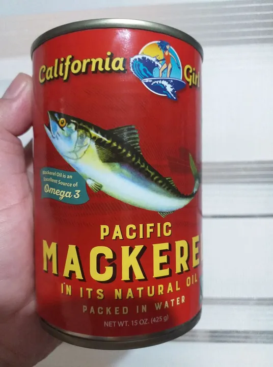 California Girl Pacific Mackerel Natural Oil w/ Omega3 (425g) Lazada PH