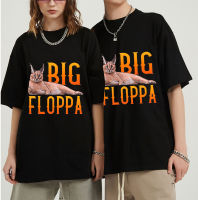 Big Floppa Meme Cute Caracal Cat Tshirt Men Customized Shirts Cotton T Shirts Funny