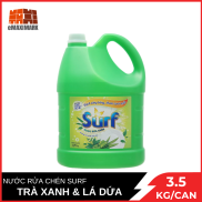 Nước Rửa Chén Surf Hương Trà Xanh & Lá Dứa Can 3,5kg