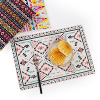 Printed PVC Table MKat Bohemian Waterproof and Oil Proof Heat Insulation Mat Ho Household Goods Table Mat Home Decora