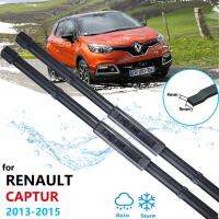 ใบมีดปัดน้ำฝนด้านหน้ารถยนต์สำหรับ Renault Captur 2013 2014 2015 QM3เครื่องซักผ้าแปรงทำความสะอาดหน้าต่างกระจกบังลมอุปกรณ์เสริมรถเปิดหลังคา