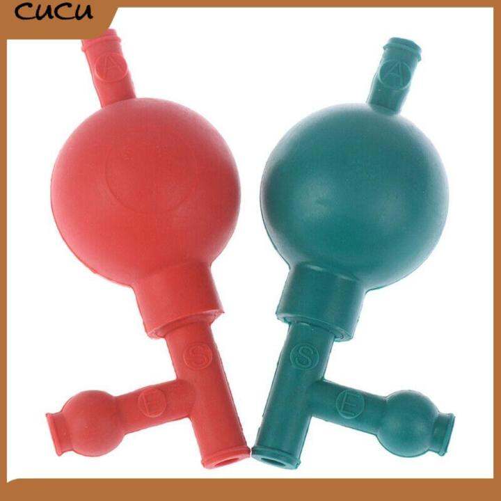 CUCU Rubber Threeway Quantitative Suction Ball with 3 Val Large