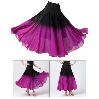 ❡◆﹉ 2023Womens Ballroom Dance Skirt Costume Latin Party Dress Fashion Dancing Practice Elegant Long Swing Skirt Performance Festival