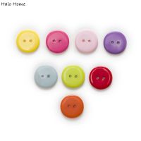 30/50pcs 2 Hole Round Colorful Resin Button Optional Clothing Home Decor Craft Scrapbook Sewing Accessories Card Making DIY 23mm