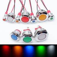 【YF】▦▧  6mm 8mm 10mm 12mm 16mm 19mm 22mm Metal indicator light pilot Supply signal lights machine blinker 12v