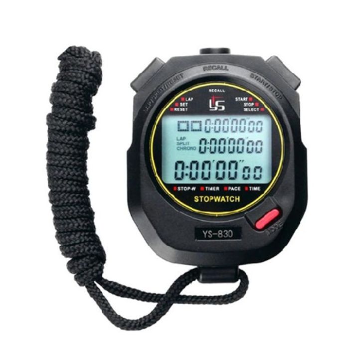 three-rows-of-100-stopwatch-timers-track-and-field-training-black-and-white-2-color-optional-running-timer