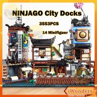 DIY NINJAGO City Docks MOC 70657 Building Blocks Ninja City Masters of Spinjitzu ภาพยนตร์เด็กการศึกษาประกอบของเล่นของขวัญ
