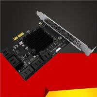 Chia Mining Riser 10 Port SATA 3.0สำหรับ PCIe การ์ดขยาย PCI Express อะแดปเตอร์ SATA SATA3 6G พร้อมฮีทซิงค์แปลงสำหรับ Windows อะแดปเตอร์ FJK3825