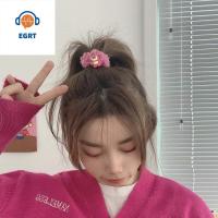 EGRT หมวก หวาน การ์ตูน เนื้อแกะ เด็กผู้หญิง ตุ๊กตา ยางรัด Scrunchies สไตล์เกาหลี ที่คาดผมผู้หญิง กิ๊บติดผมหมีสตรอเบอร์รี่