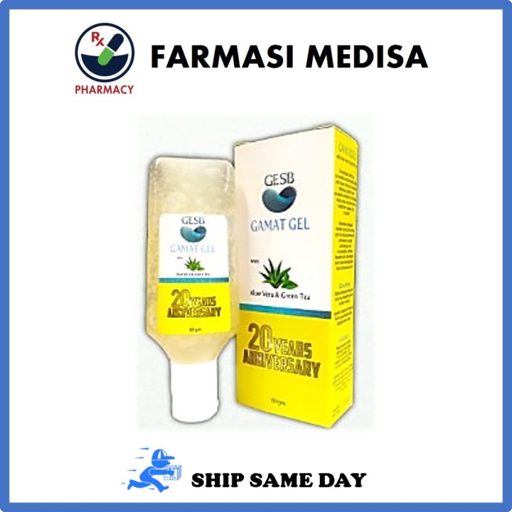 Ship Same Day Gesb Gamat Gel 60g Gamat Emas With Aloe Vera And Green Tea Lazada 5831