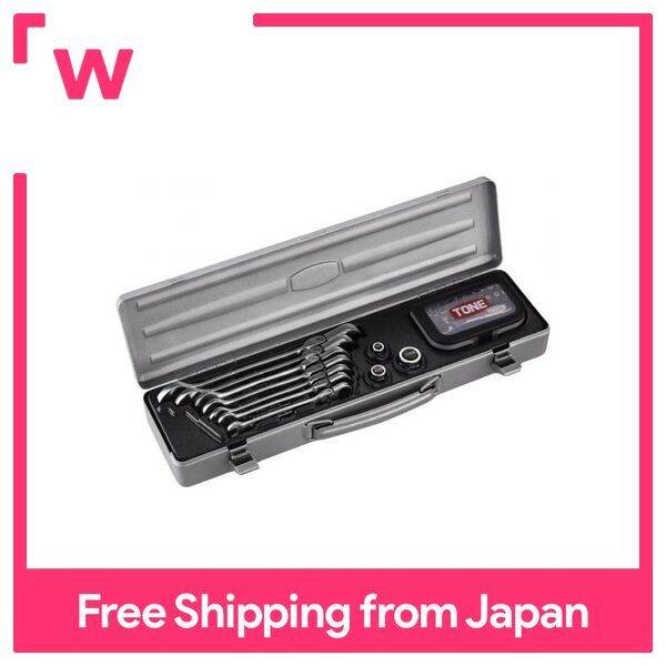 TONE Swivel Quick Ratchet Measuring Wrench Bit Ratchet Set RMFQ700BR 6