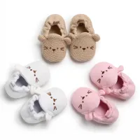 【beautywoo】0-18 M Newborn First Walker Infant Baby Boy Girl Soft Sole Crib Shoes Toddler Lovely Anti-slip Sneaker
