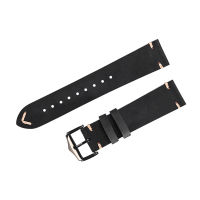 Genuine Leather Watch Strap 20mm 22mm Oil wax Leather Watchband Belt High Quality Handmade Unisex Vintage Black Army Green Strap