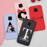 【HOT】✷ Custom Text Name Silicone Note 10 9 S 9S 10S 11S Cover on 9A Funda