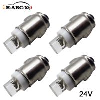 RUIANDSION 4Pcs BA7S 24V T7 Car Mini LED Light Panel Indicator Bulb Auto Trucks Dashboard Lamps 6000K White 50Lm 7mm 8mm