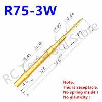 R75 100ชิ้นที่เก็บเข็มทดสอบ3วัตต์หัววัดตรวจจับสปริงเบาะแบบเข็มปลอกหุ้มเข็มเข็มปลอกหุ้มเข็มความยาวแขนเสื้อ26.5มม. ไม่ยืดหยุ่นสกรูตะปู