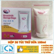 Rẻ Vô Địch Hộp 30 túi trữ sữa mẹ 100ml GB BABY G30 Công nghệ Hàn Quốc