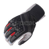 Cwblackgray Men S Motorcycle Mesh Riding Textile หนังแท้ Motorbike Racing Touch Screen ถุงมือขนาด M-XXL