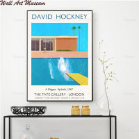 David Hockney Een Grotere Splash 1967 Tentoonstelling โปสเตอร์พิมพ์ศิลปะ Hockney,Moderne Kunst,Idee Wall โปสเตอร์พิมพ์ลายศิลปะ1ชิ้นภายในกรอบหรือไร้กรอบ (การปรับแต่งมีผ้าใบวาดภาพและกรอบ)