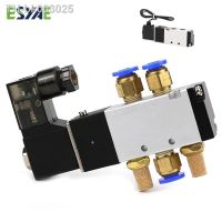 ▥✹✷ 4V110-06 1/8 Air Solenoid Valve PNEUMAT VALV 5 Way Port 2 Position Gas Pneumatic Electric Magnetic Valves DC12V 24V 110V 220V