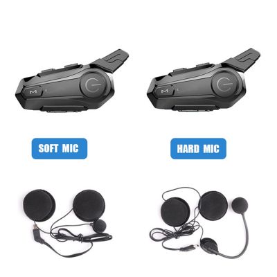 2Pcs Bluetooth Intercom Motorcycle Helmet Bluetooth Headset for 2 Rider Intercomunicador Wireless Headset