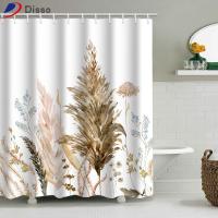 DISSO 1 Pcs 72x72นิ้ว ม่านห้องน้ำ Boho ทนทานต่อการใช้งาน โพลีเอสเตอร์ ม่านอาบน้ำฝักบัว ของใหม่ พร้อมตะขอเกี่ยว ม่านอาบน้ำบ้านไร่ ของตกแต่งห้องน้ำ