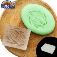 Soap Stamp Mold Leaf Shape Handmade Glass Soap Chapter With Handle Acrylic
