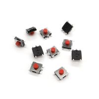 JOYING LIANG 5 feet 6x6x2.5 5MM Light Touch Push Button Patch Switch Red/ Black 6x6 5 Feet Micro Patch Switches