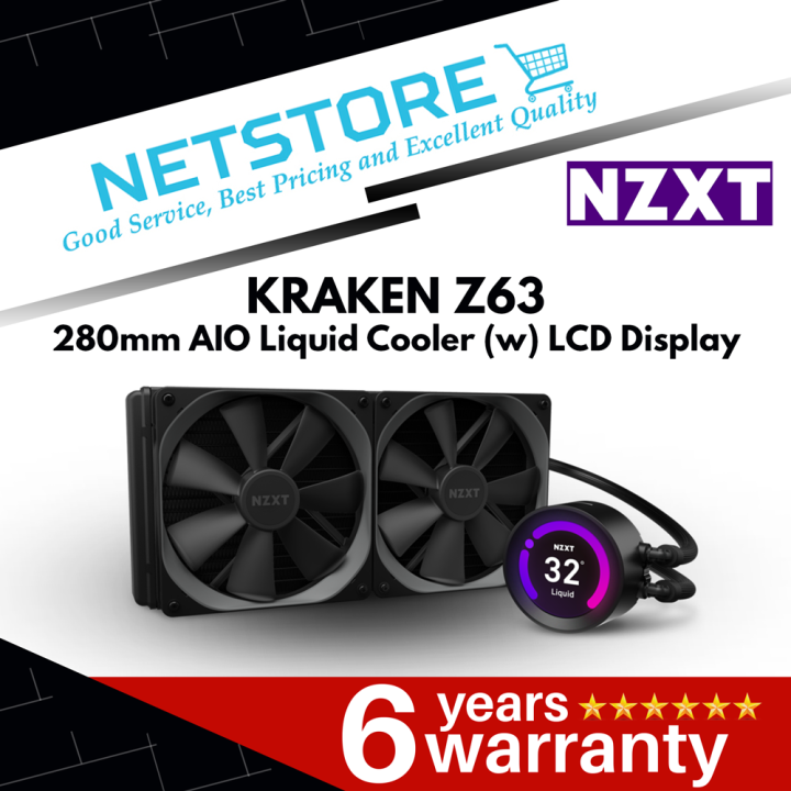 NZXT KRAKEN Z63 280MM AIO LIQUID COOLER WITH LCD DISPLAY RL-KRZ63